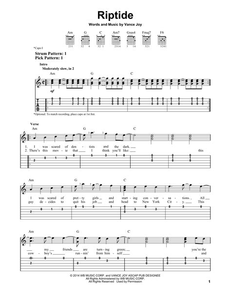 riptide chords guitar|riptide chords by vance joy.